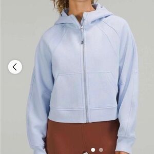 Lululemon Scuba full zip cropped, size 4, brand new never worn,